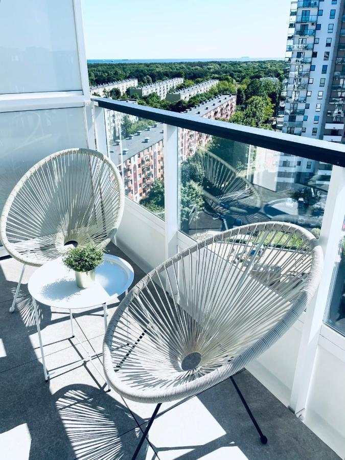 Apartament Z Widokiem Na Morze Gdansk Bagian luar foto